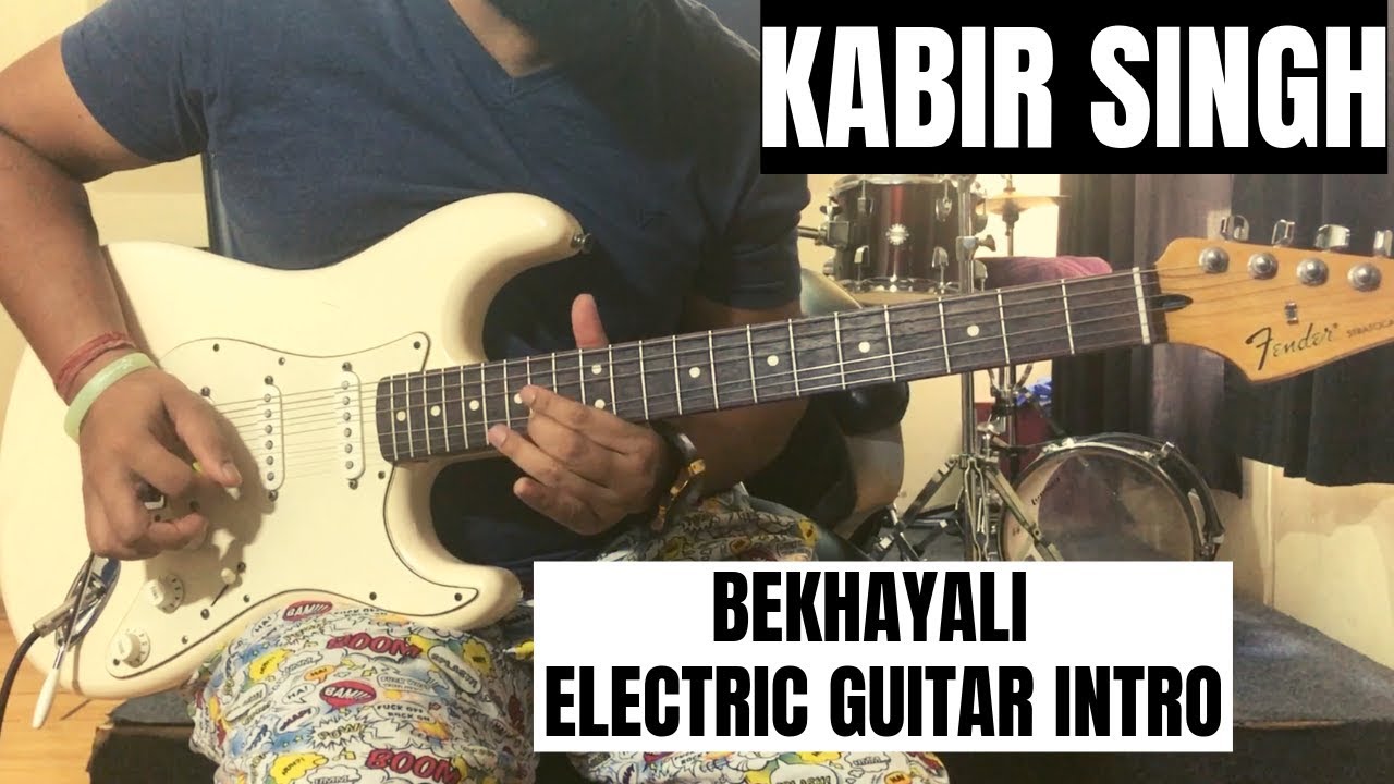 Kabir Singh | Bekhayali | Electric Guitar Intro Easy Tutorial/Lesson