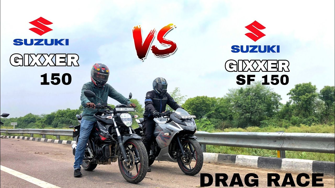 Suzuki SF Gixxer 150 vs Suzuki Gixxer 150 | naked vs faired | top end race 🔥
