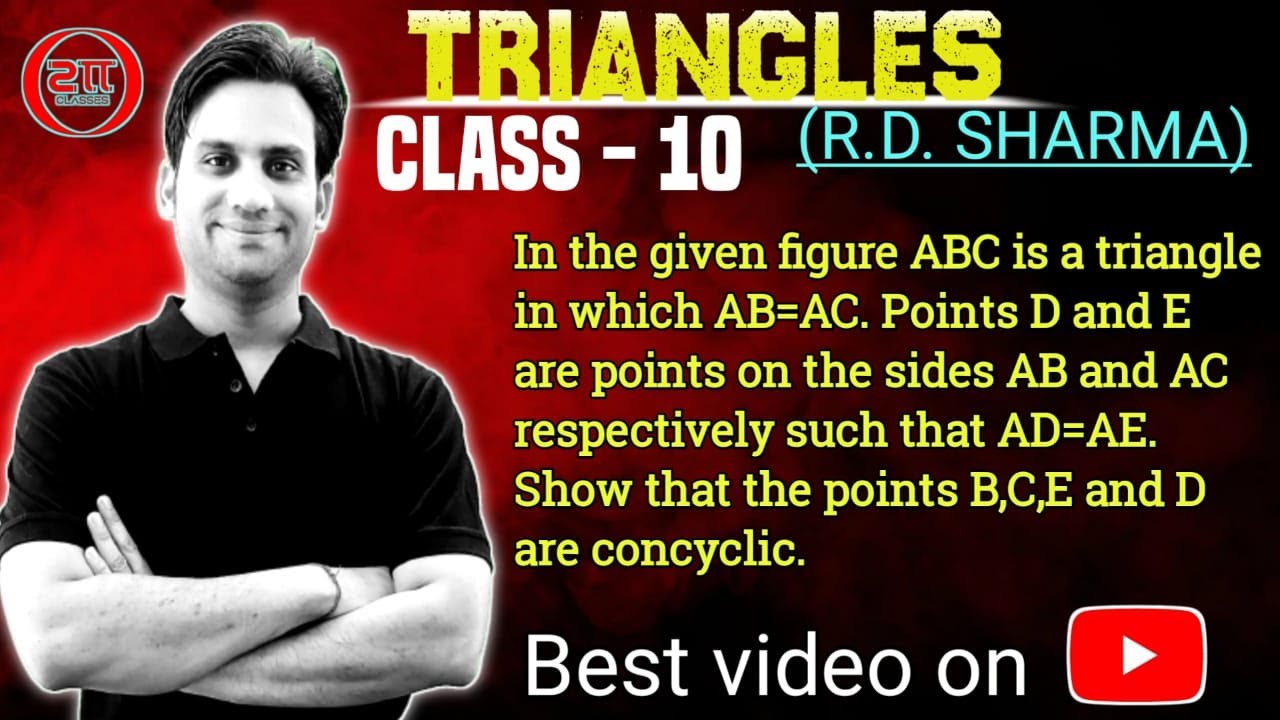 In Fig. 7.31, ABC is a triangle in which AB=AC. Points D and E are points on the sides AB and AC