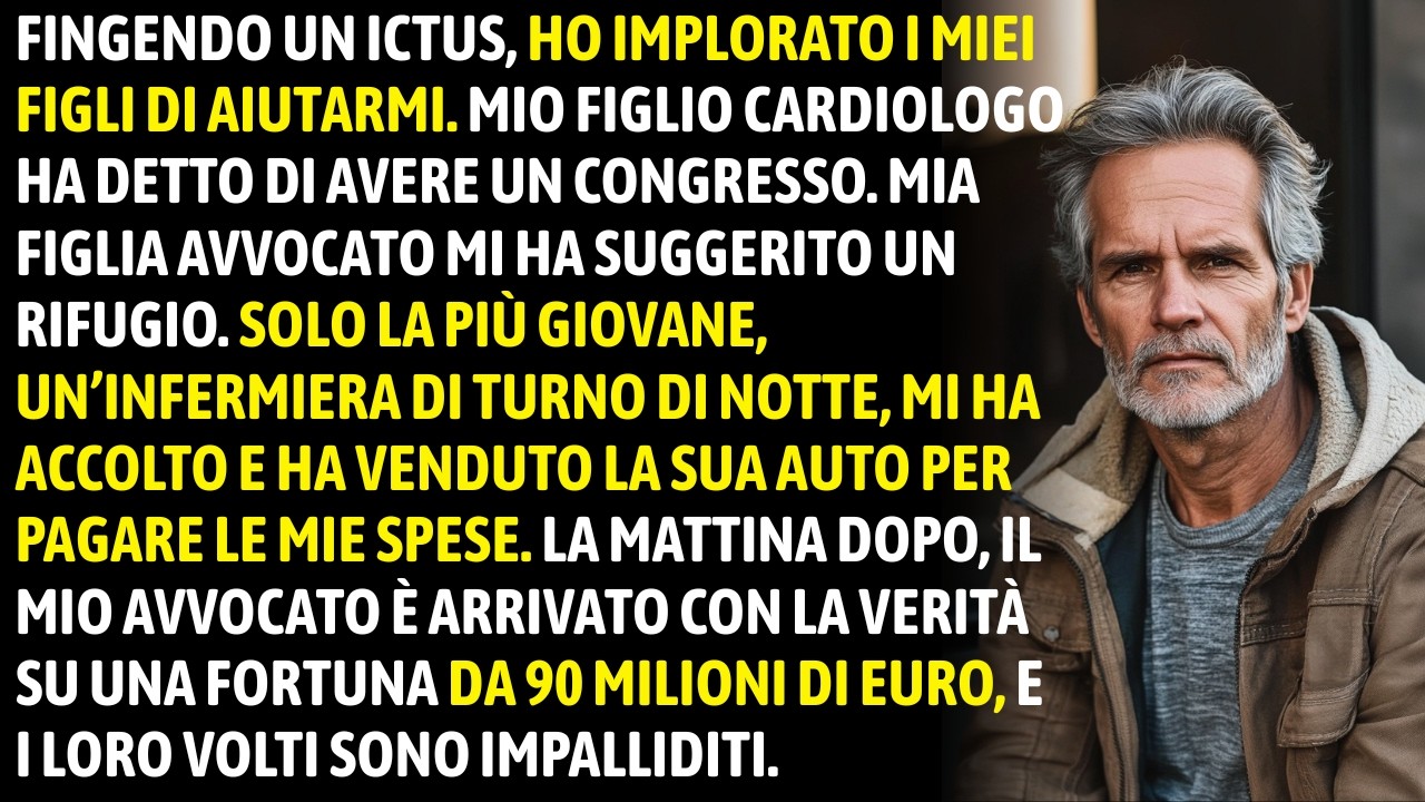 Ho Finto Un Ictus E Ho Perso Tutto. I Miei Figli Ricchi Mi Hanno Respinto, Ma L’Infermiera Povera…