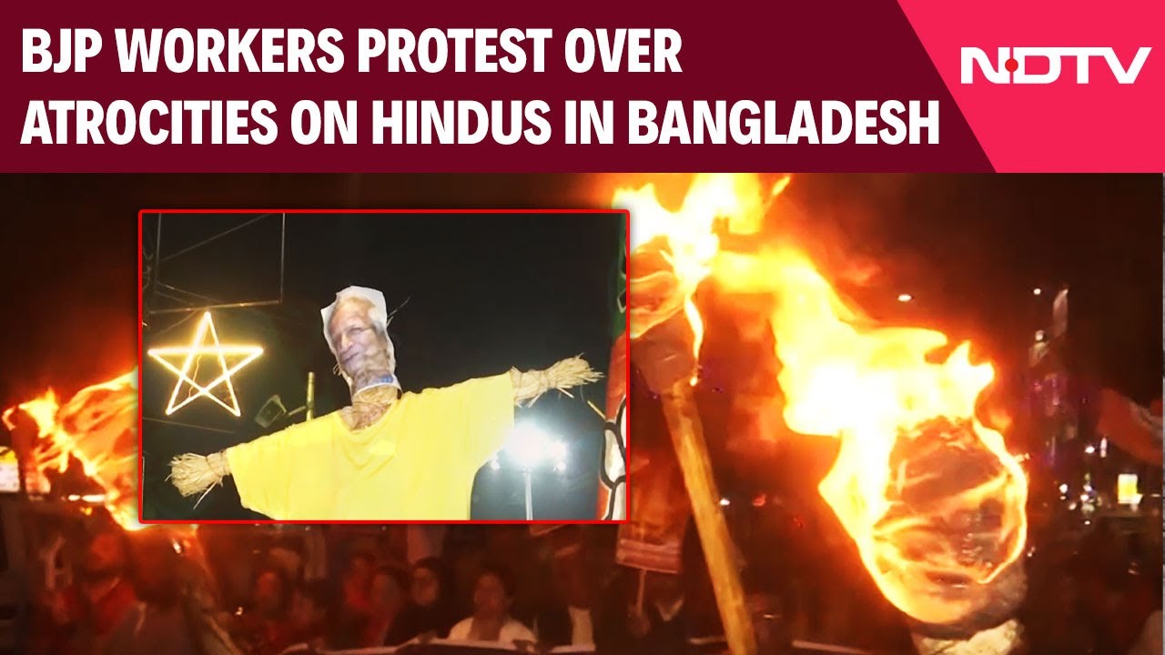 Bangladesh Violence News | BJP Workers Protest Over Atrocities On Hindus In Bangladesh