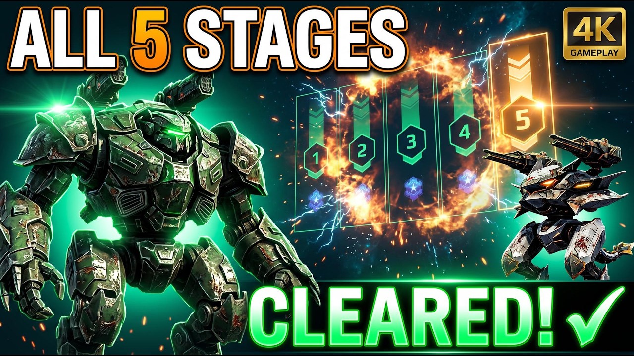 War Robots Extermination Mode All 5 Levels COMPLETE! 🔥 Full Gameplay 4K