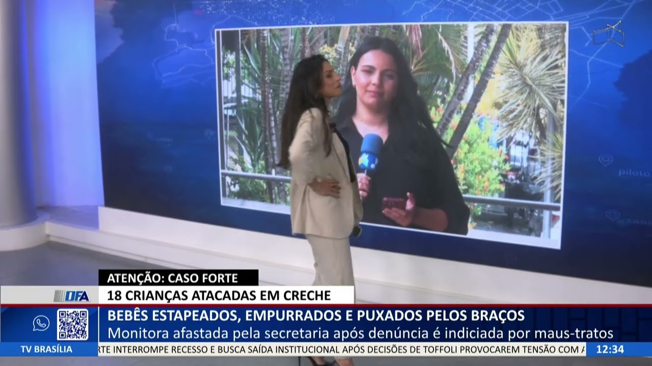 DF ALERTA -  Bebês estapeados, empurrados e puxados pelos braços