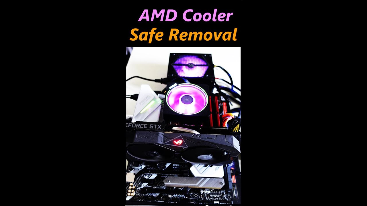 How to Properly Remove an AMD Wraith Prism Cooler from an AMD CPU / Motherboard #Shorts