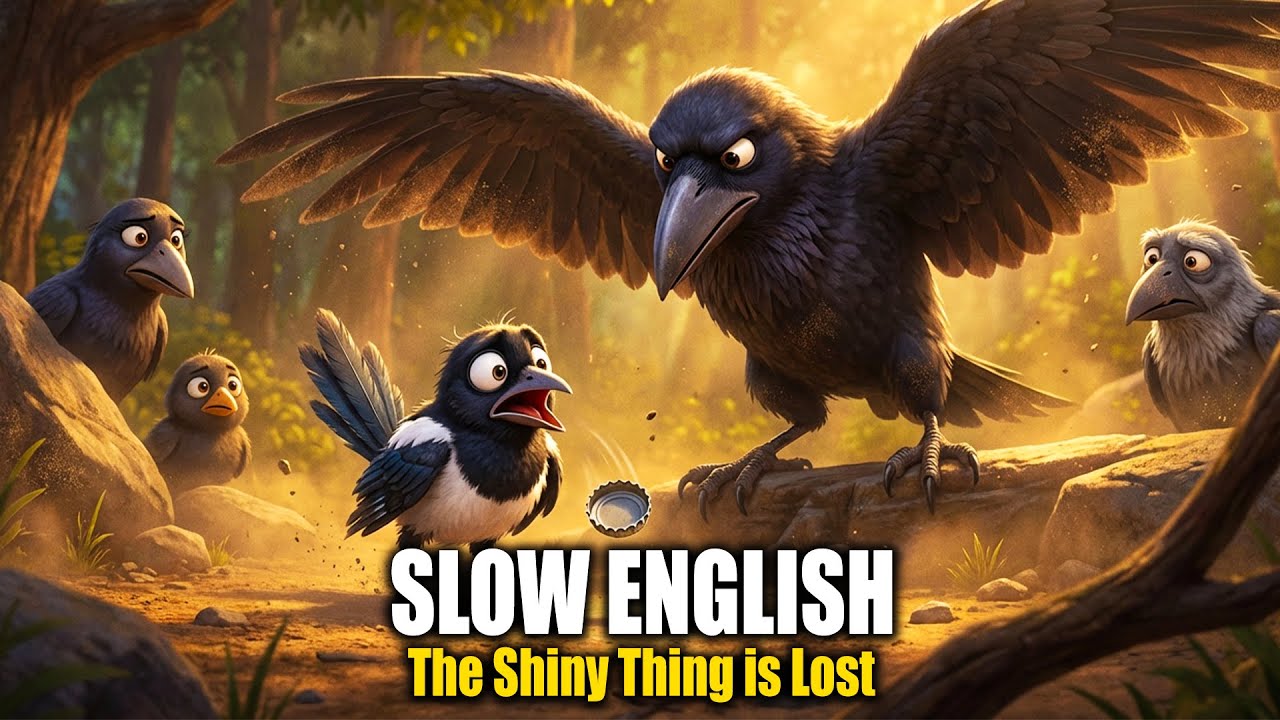 The Shiny Thing Was Gone… Who Took It  🐦✨ | Easy English Story A2