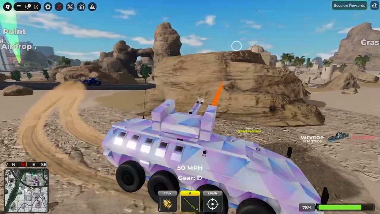 Destroying War Tycoon server with the Lazar 3 APC