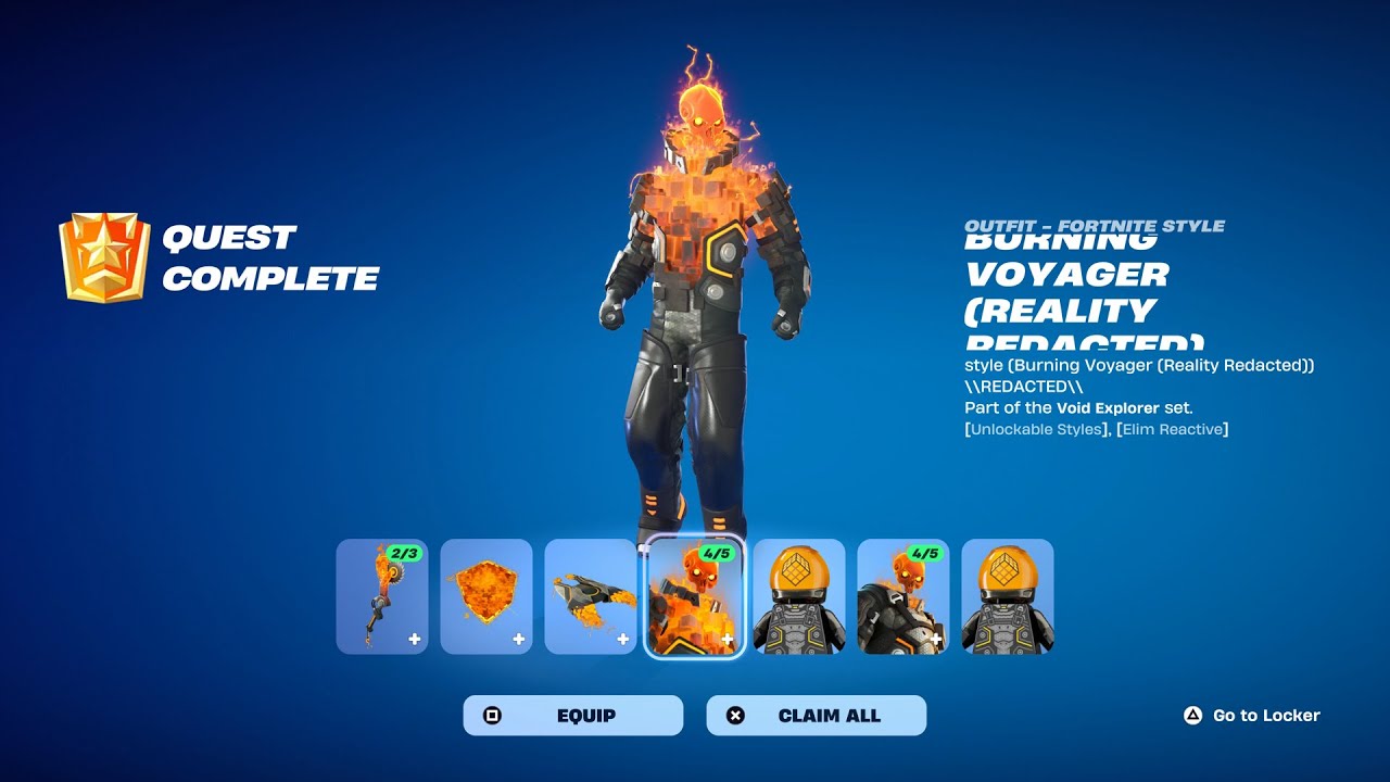 How To Get Burning Voyager Skin NOW FREE In Fortnite (Unlocked LEGO Burning Voyager Style)