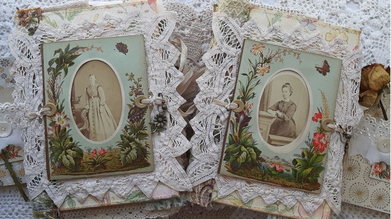 Sister Keepsake Journals | Junk Journal flip through | Victorian nature themed