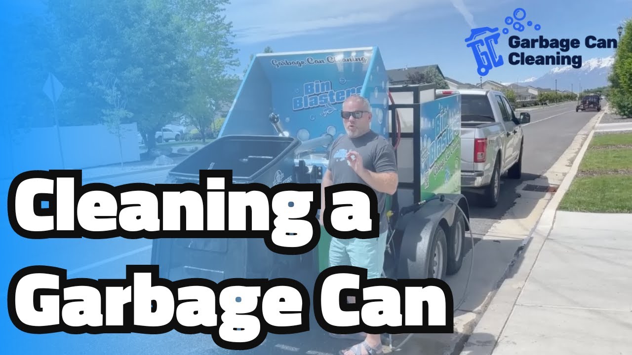 Cleaning A Garbage Can