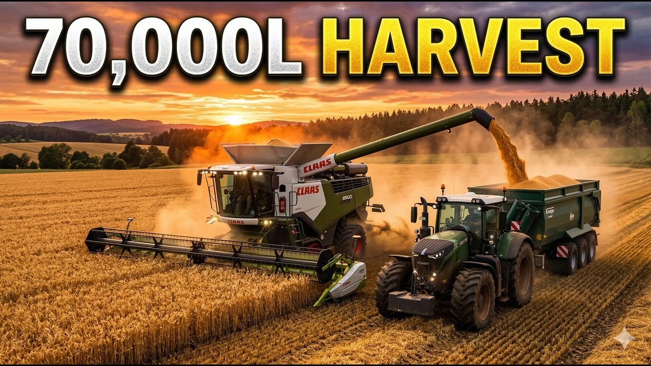 70,000L Wheat Harvest! 🌾 Final Harvest Begins | FS25 Ep.9