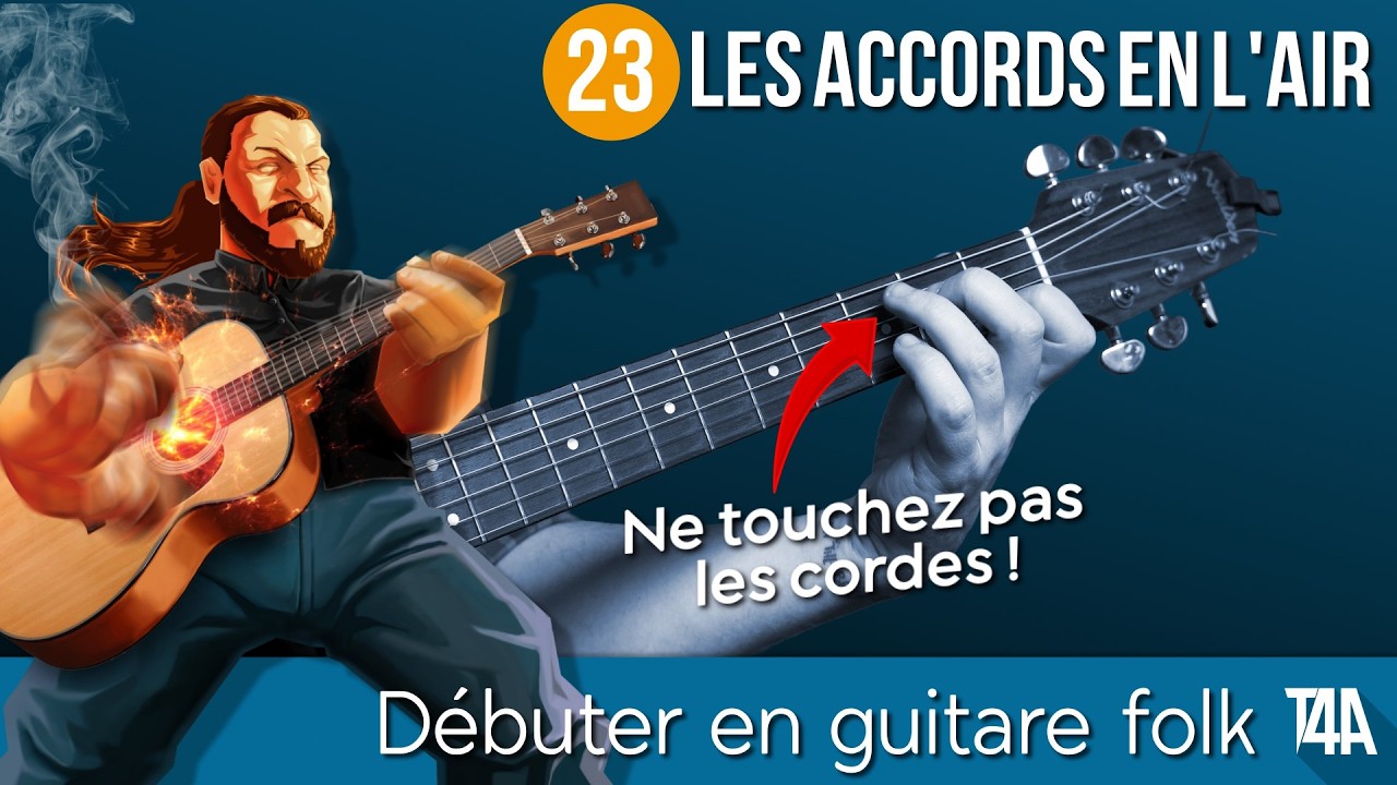 Le meilleur exercice pour bouger tous les doigts en même temps - Débuter en guitare folk  Cours nº23