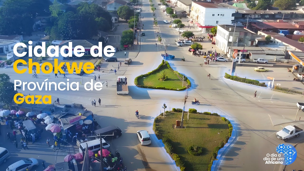 Cidade de Chokwe, Gaza. Imagens aéreas