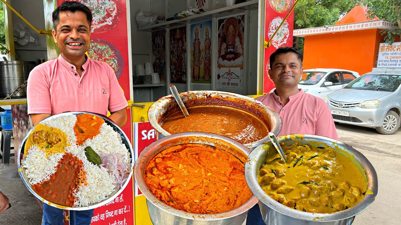 Goli ki speed से भी तेज Sagar Grand का special Rice platter Thali | Faridabad street food इंडिया