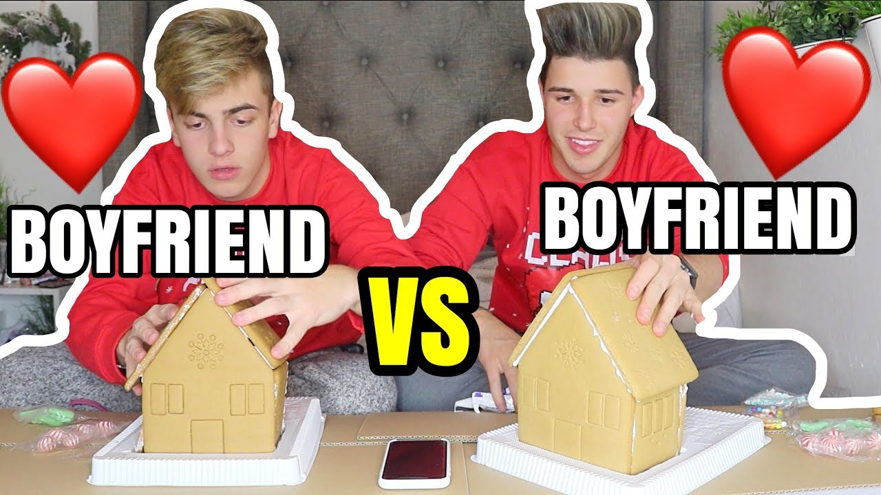 BOYFRIEND vs BOYFRIEND GINGERBREAD HOUSE CHALLENGE!