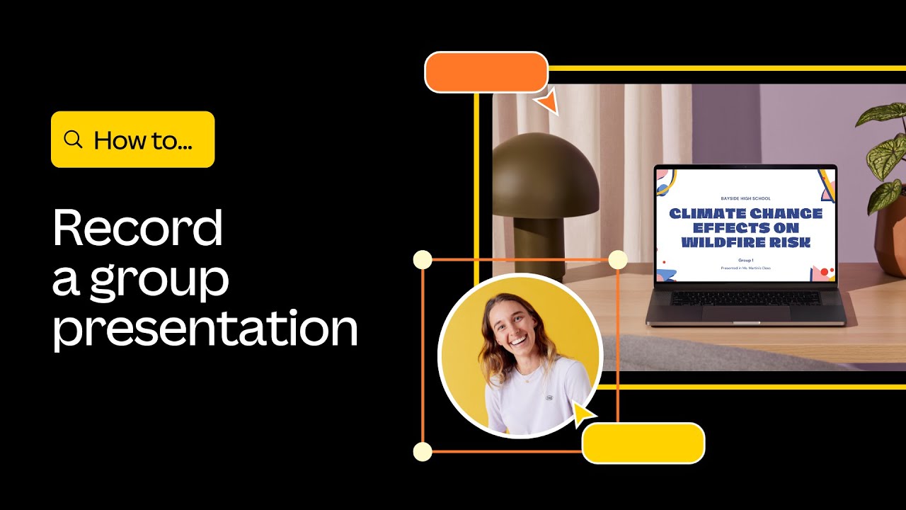 How to record a group presentation | Canva for Students