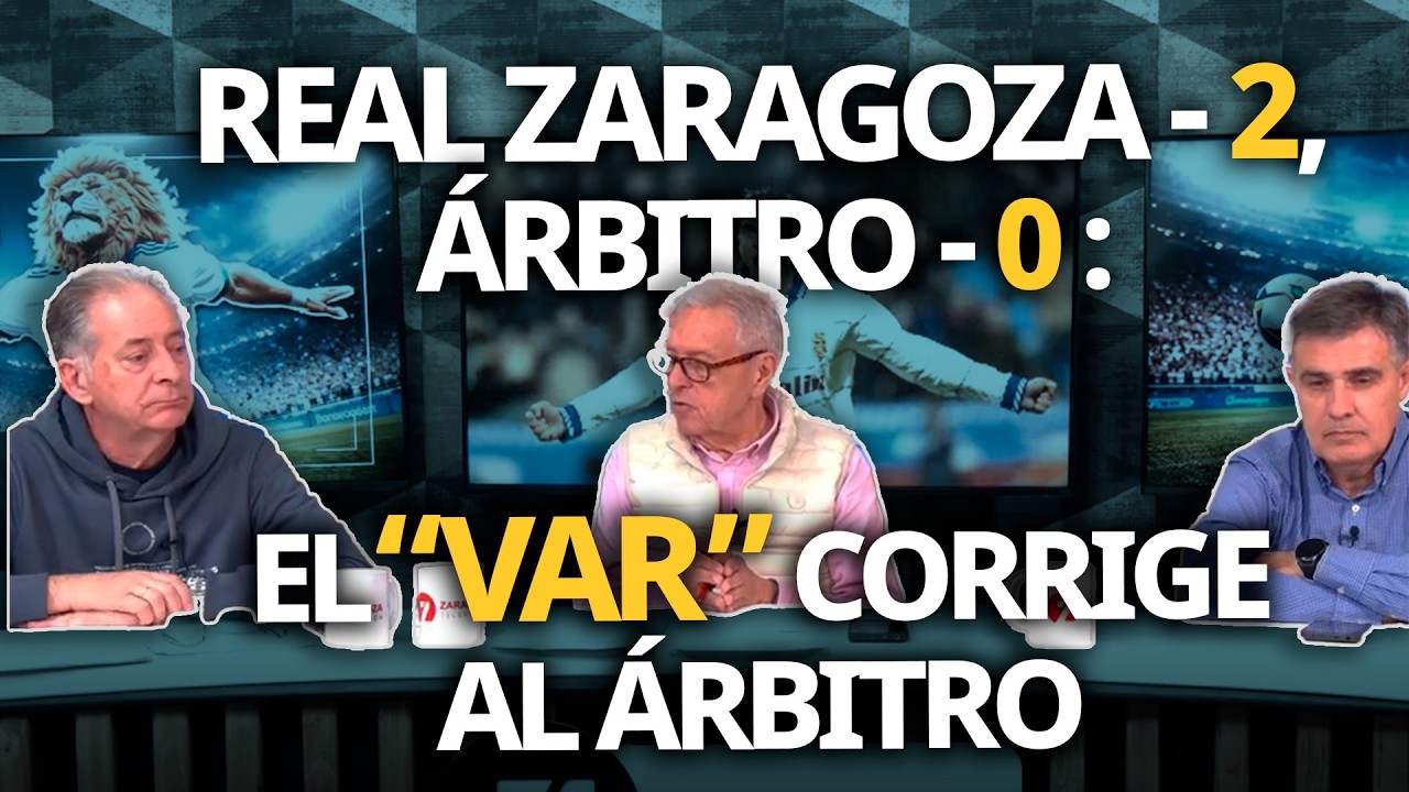 REAL ZARAGOZA 2 - ÁRBITRO 0 |  SPORT ZARAGOZA