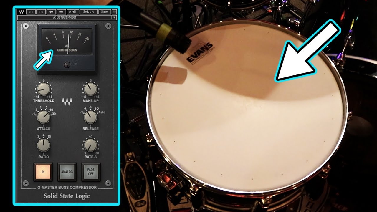 Compressing Snare Drum For Punch & Fatness
