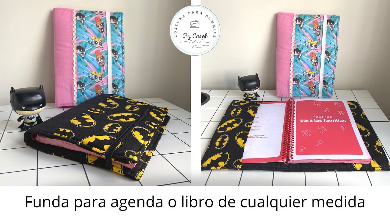 Tutorial costura: ¿Cómo hacer una funda de agenda o de libro para cualquier medida?