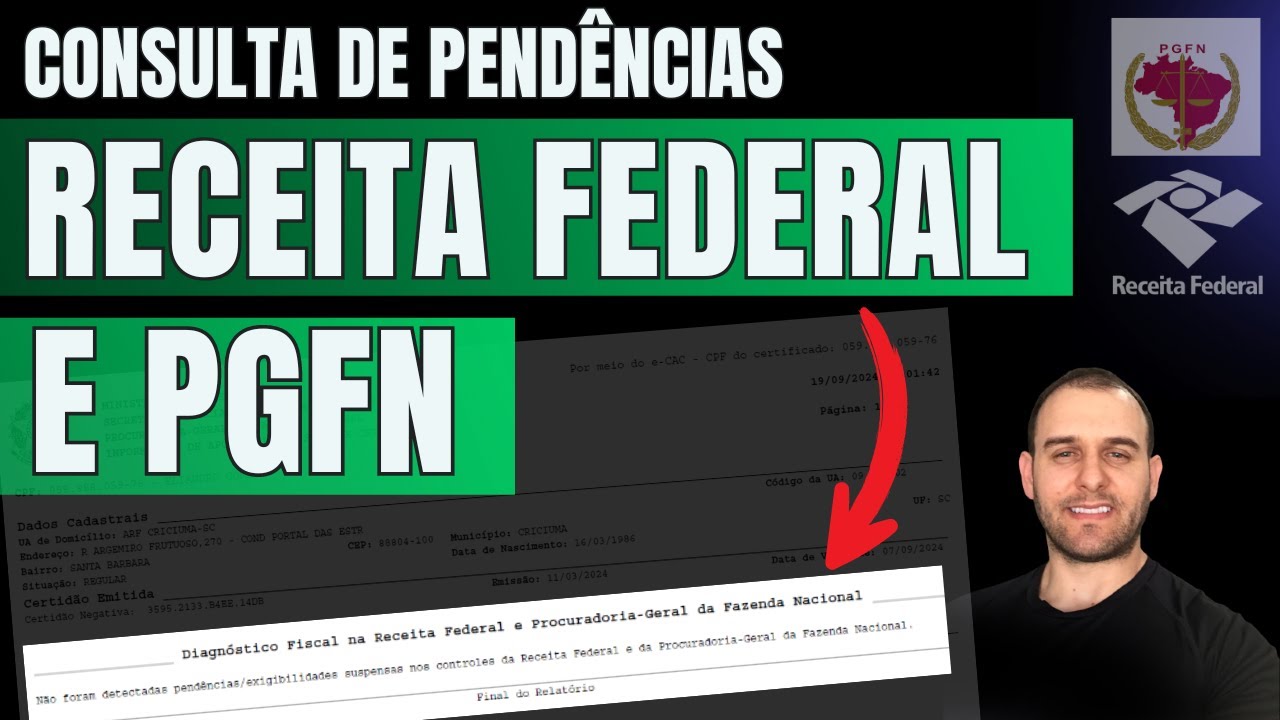 COMO CONSULTAR D&Iacute;VIDAS E PEND&Ecirc;NCIAS NA RECEITA FEDERAL E PGFN