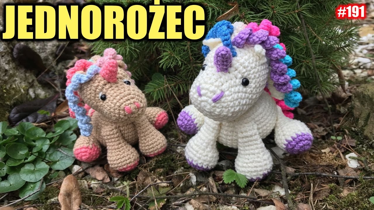 Jak zrobić prostą maskotkę, jednorożec, unicorn, Amigurumi, zrób to sam, #diy #handmade  #191 🦄