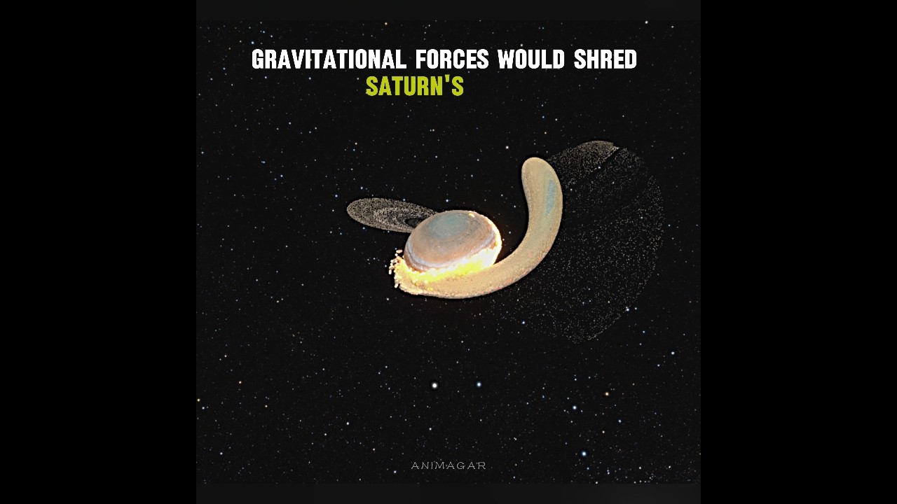 Saturn DEVOURED by Jupiter's GRAVITY! 😱 #shorts #planets #space