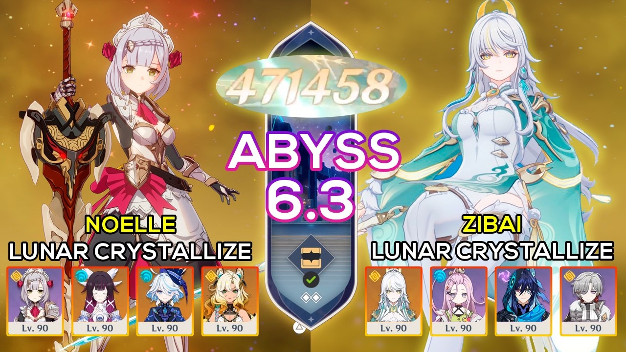 C0 Zibai Lunar Crystallize & C6 Noelle Lunar Crystallize | Spiral Abyss 12 | 6.3 Genshin Impact