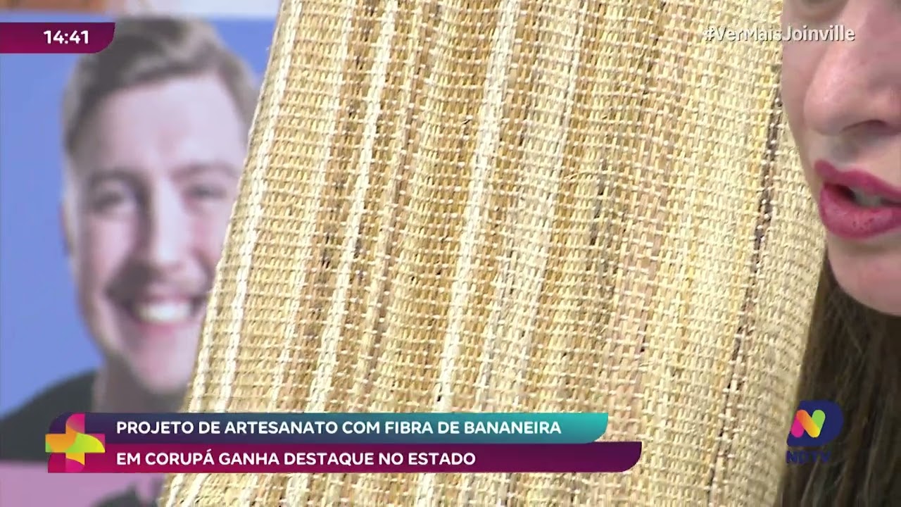 Projeto de artesanato com fibra de bananeira em Corupá ganha destaque no estado