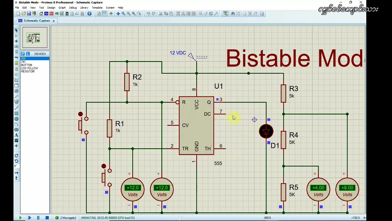Bistal Mode with Protues