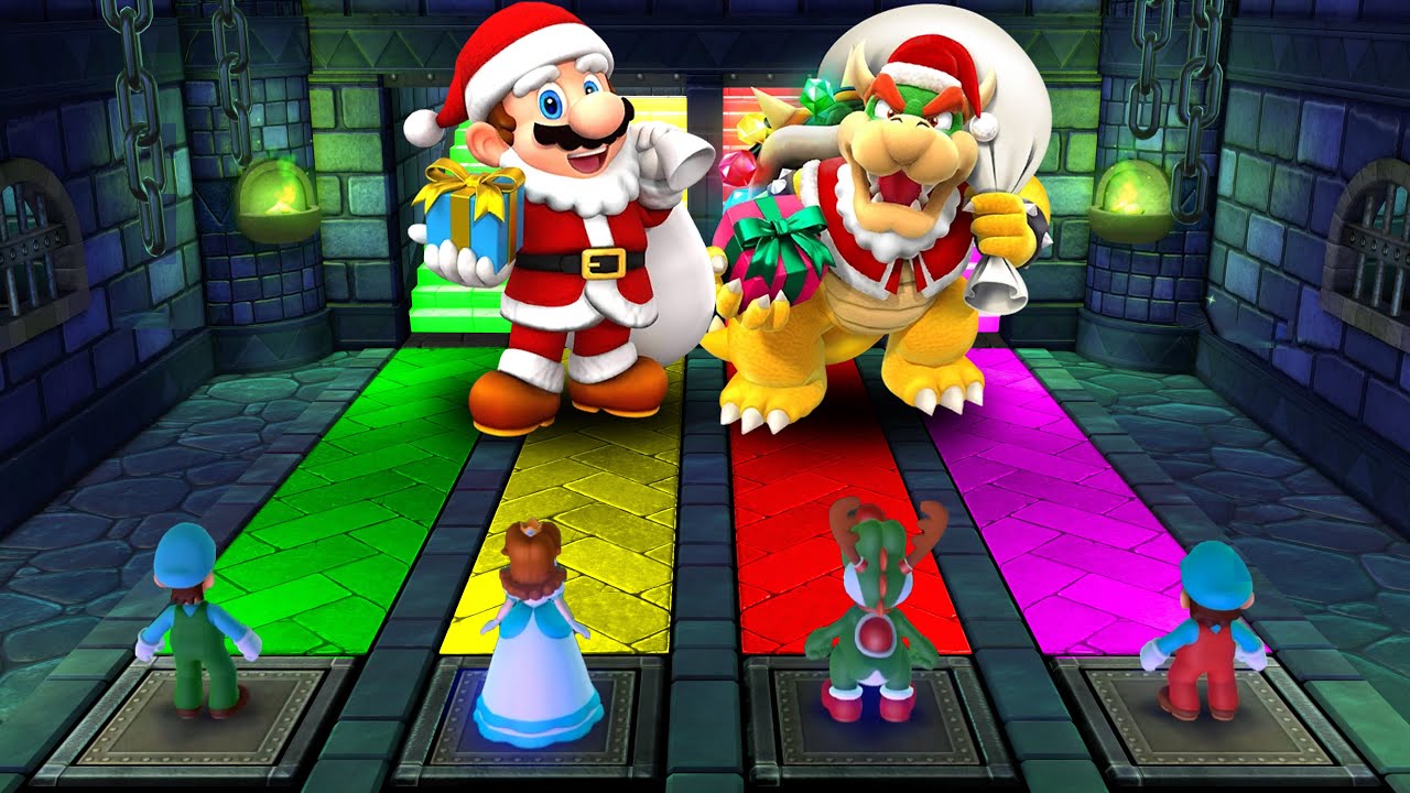 【マリオパーティ10】ミニゲームルイージvsデイジーvsヨッシーvsマリオ(たつじん難易度)