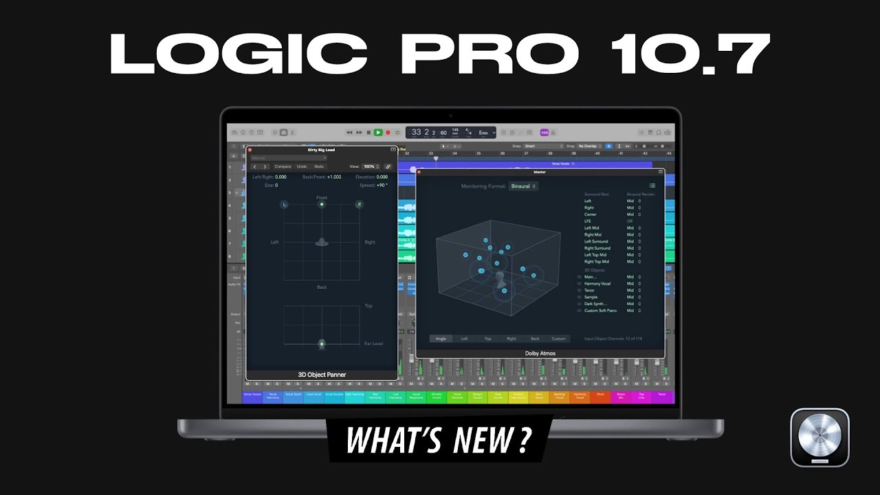 Logic Pro 10.7: What's New!? (Spatial Audio Mixing is HERE!)