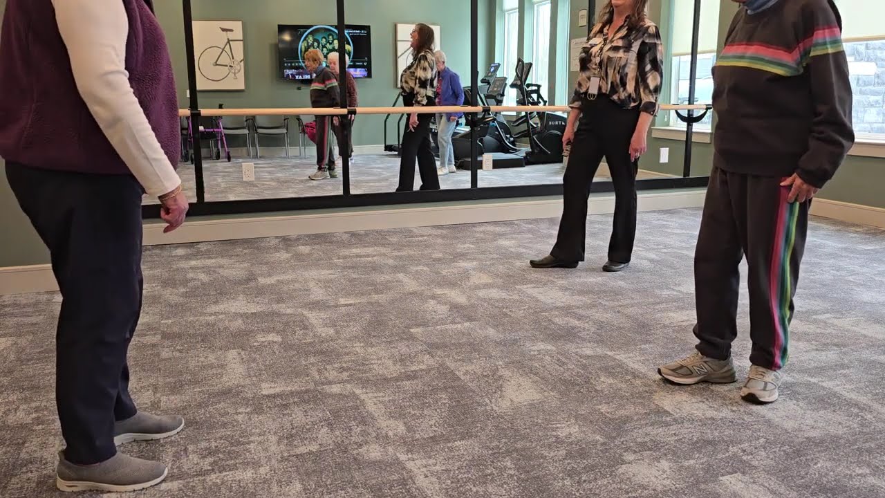 Teaching a line dance