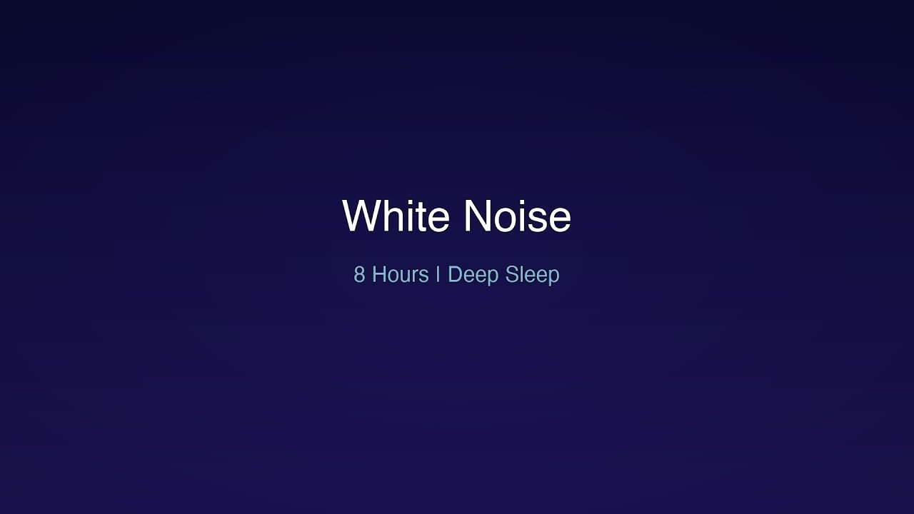 Fall Asleep Fast with White Noise | 8 Hour Loop