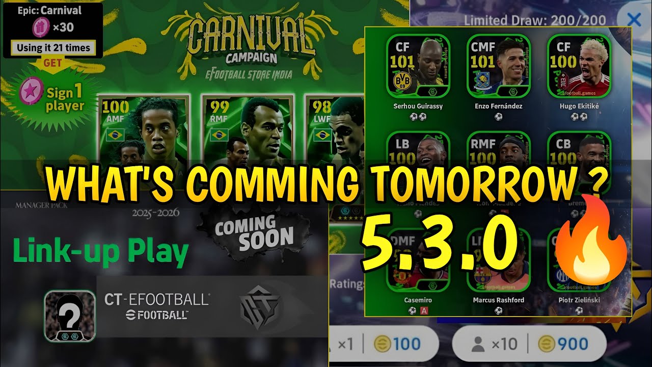 Обновление eFootball 2026 v5.3.0 – Что нас ждёт завтра? | Подтвержденные изменения и новые наборы 👀