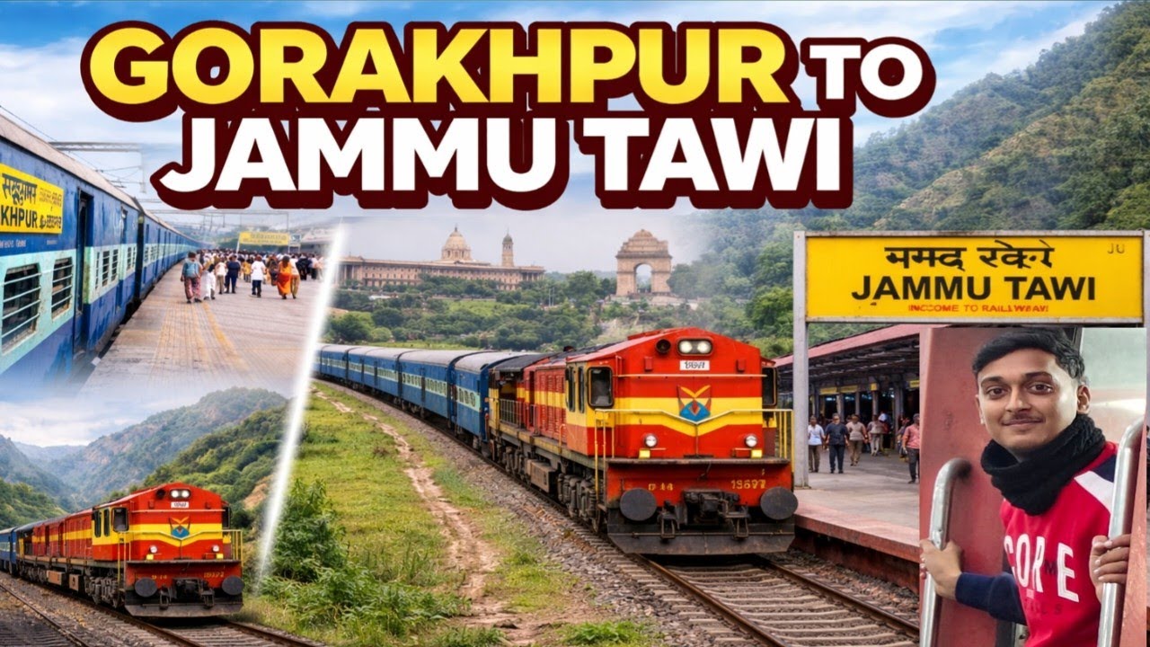 Gorakhpur to Jammu tawi || #travel #train 
