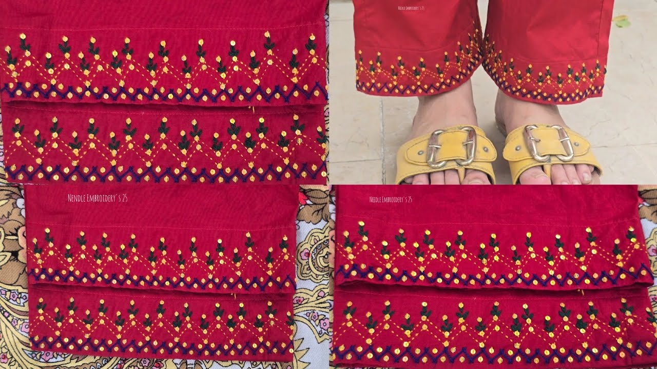 The Fashion Revolution: Sequins Trousers& Kacha Tanka Design