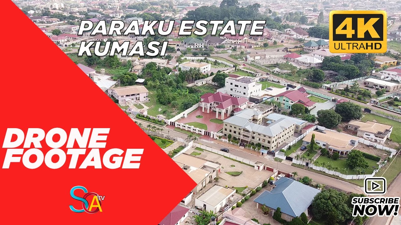 DRONE FOOTAGE - PARAKU ESTATE KUMASI (4K) PT 1
