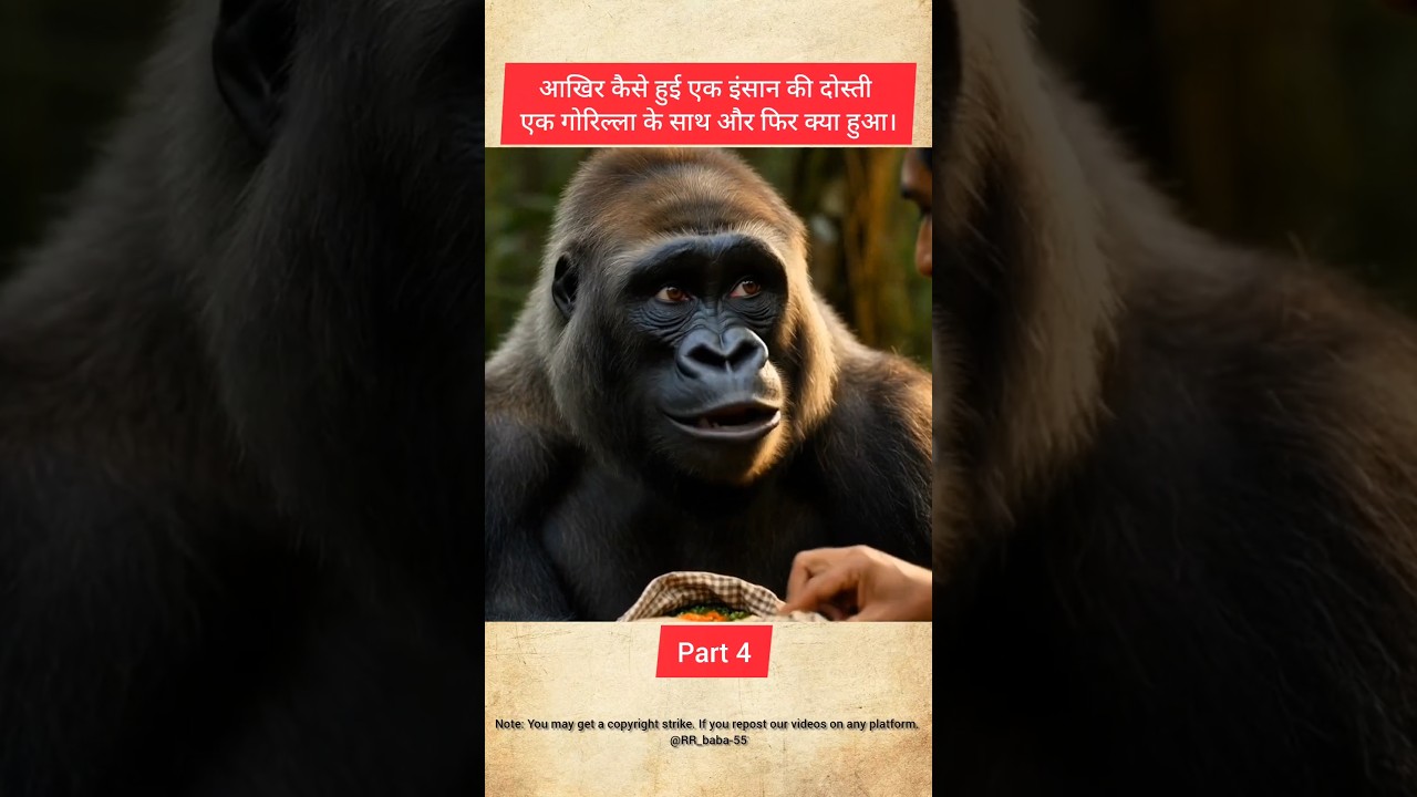 Man befriends gorilla part 4 #shorts #viral #shortsviral