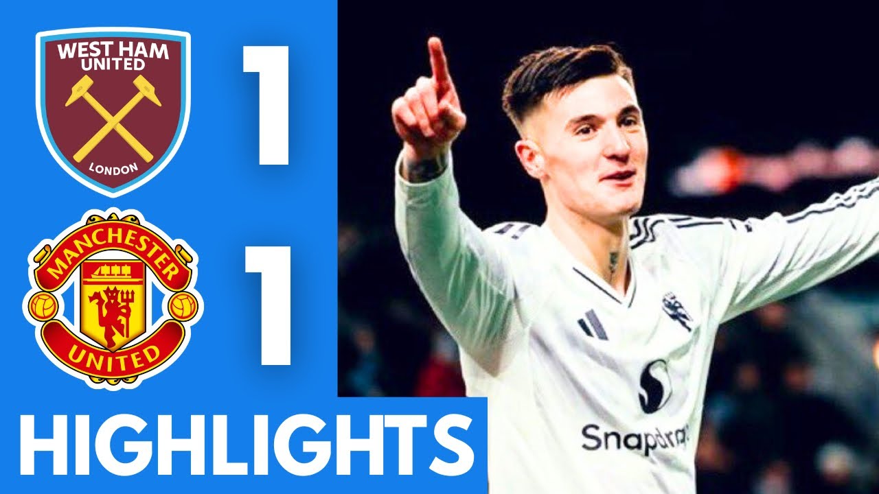 West Ham vs Manchester United (1-1) Highlights | Premier League 2025/26