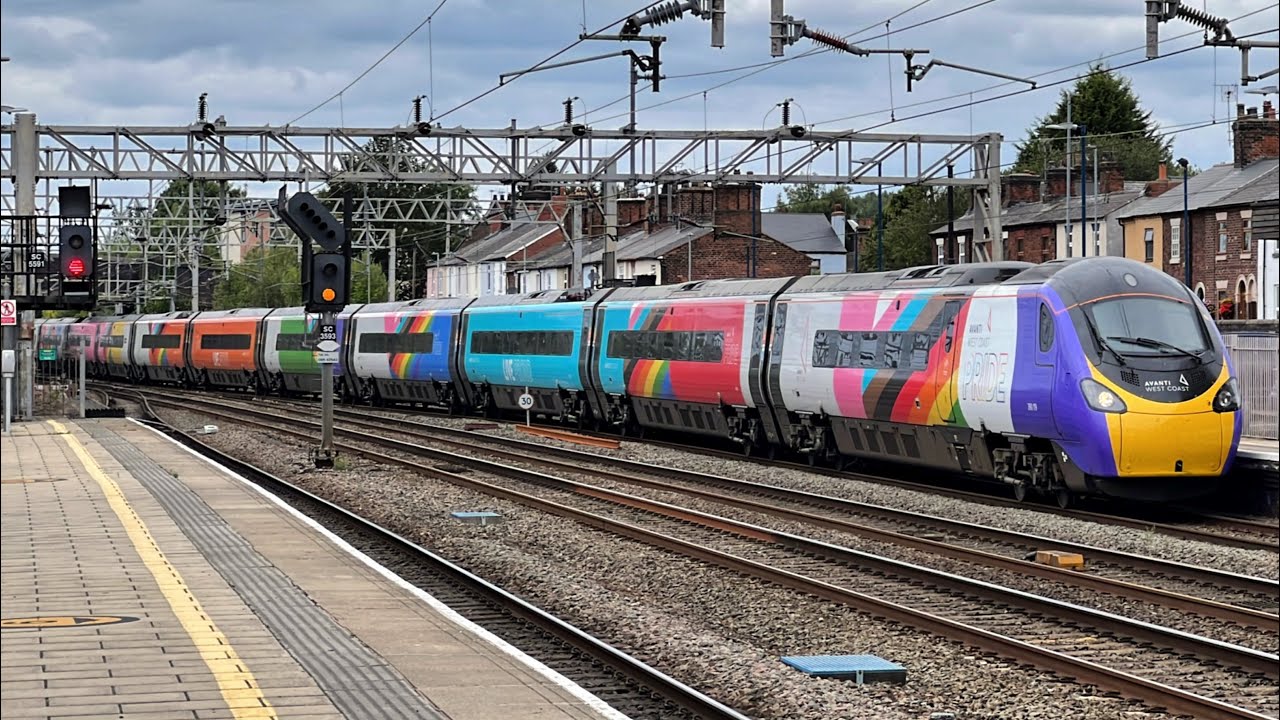Trains at Stafford, WCML, 22/08/2025