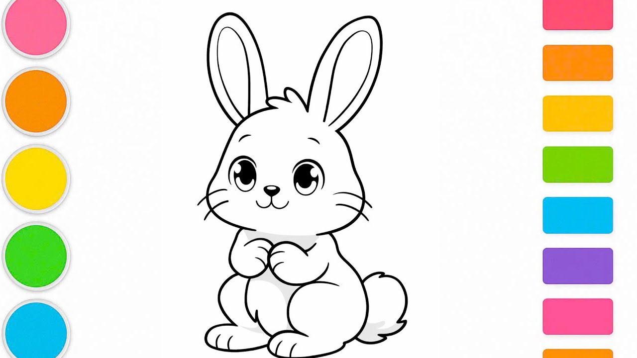 How to draw a cute rabbit | Step by Step 