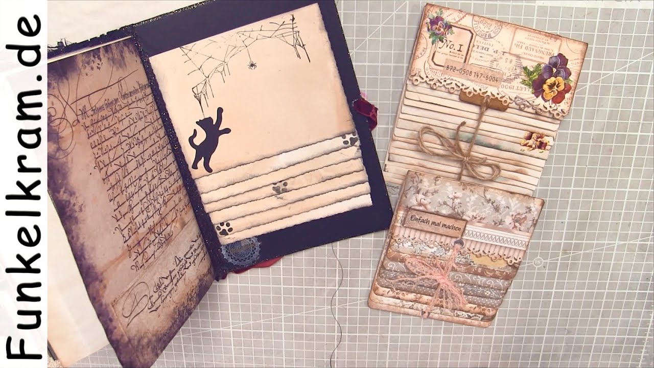 JunkJournal Kaskadenblock Tutorial