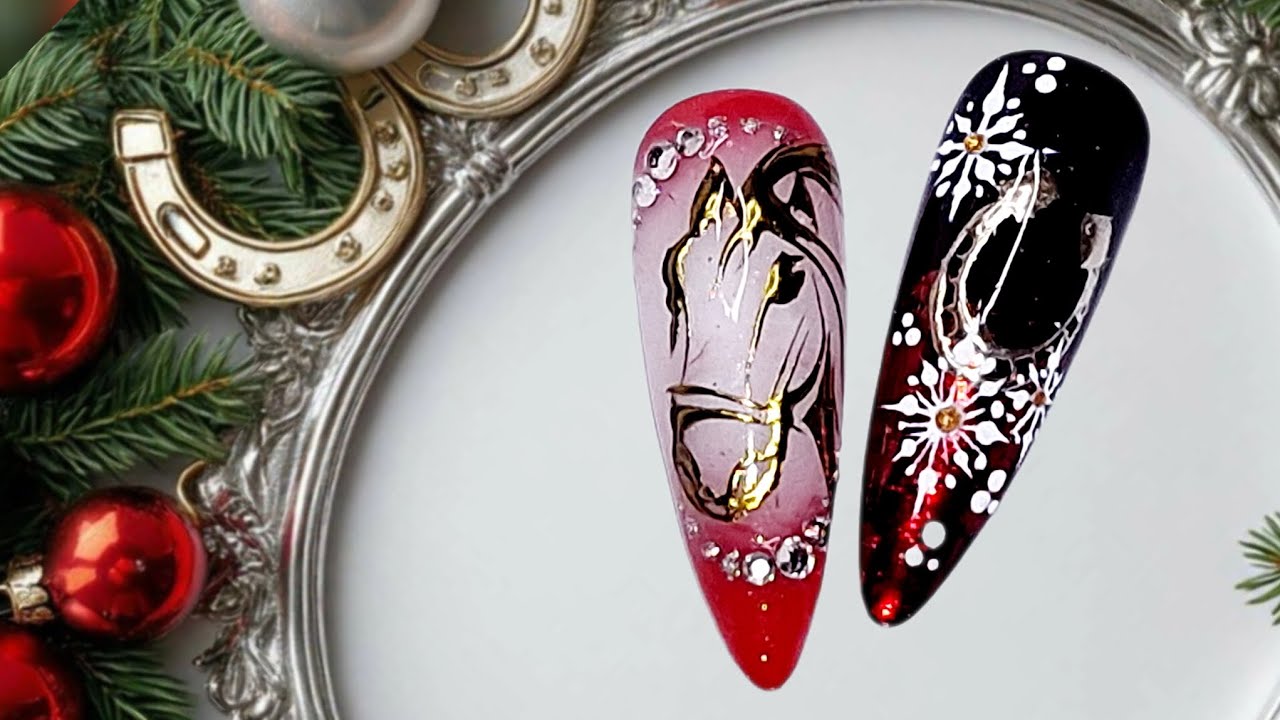 Символ 2026 года. Маникюр на счастье. МК/Symbol of 2026. Manicure for luck.