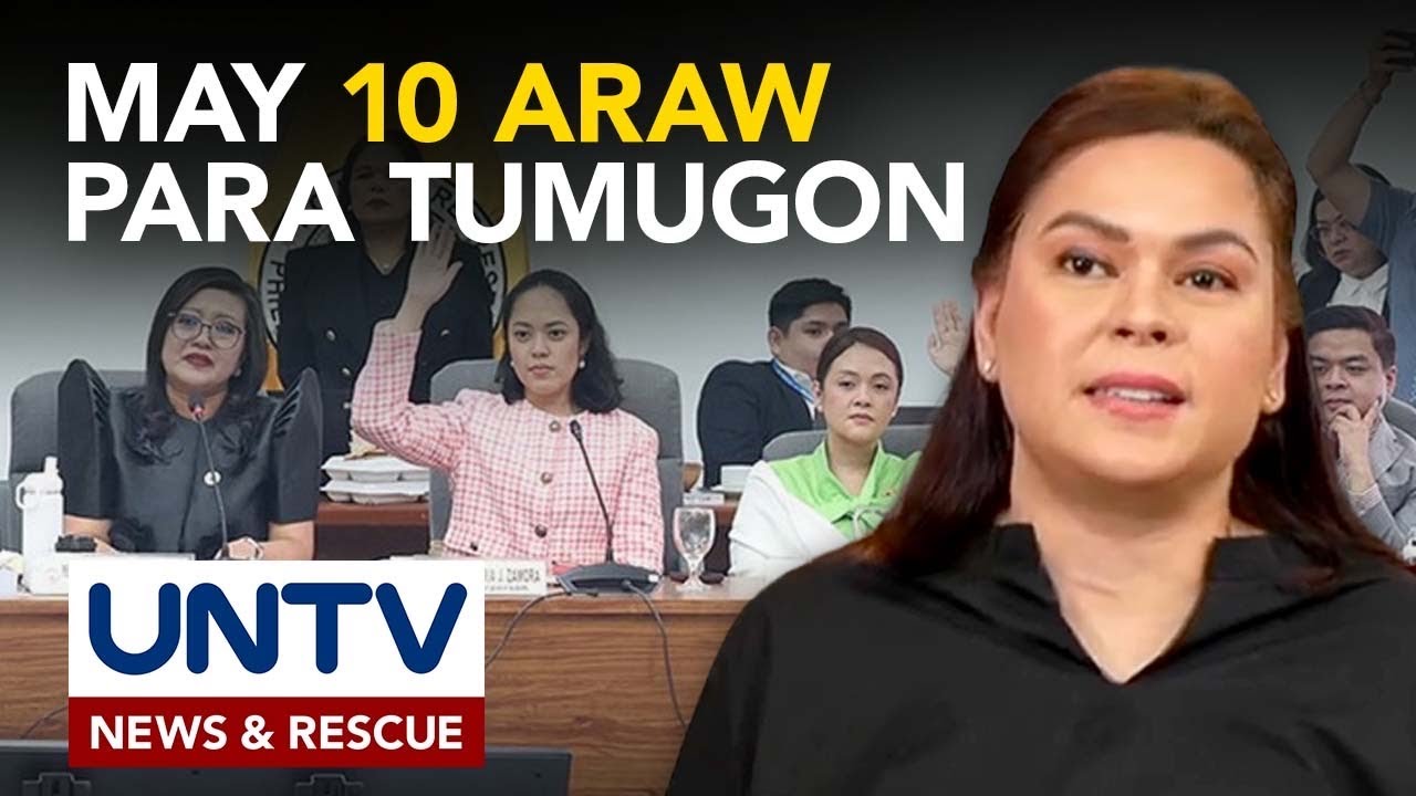 VP Duterte, pormal nang pinagsusumite ng tugon sa 2 impeachment complaints