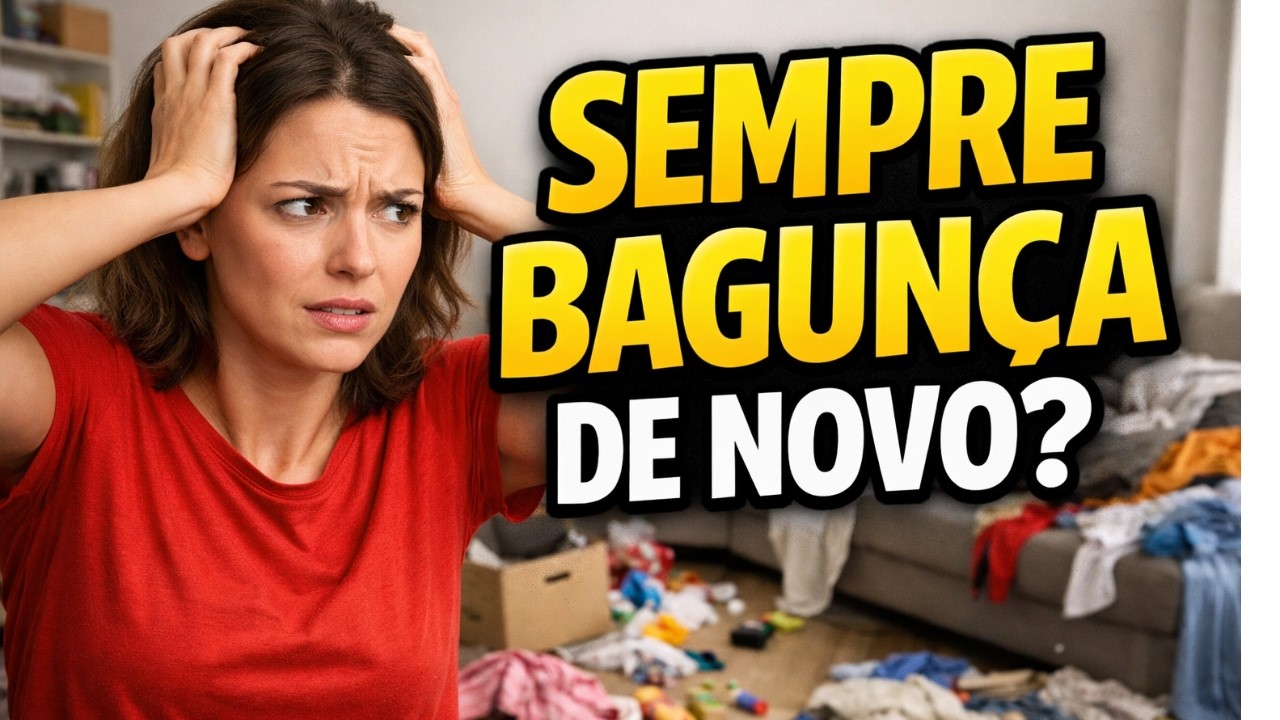 Por Que Sua CASA VIVE BAGUNÇADA  Mesmo Tentando Organizar!
