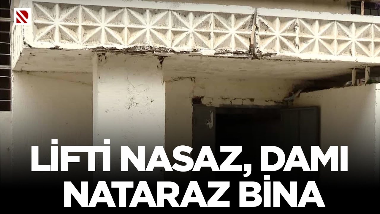 Damı çürüyən 9 mərtəbəli yaşayış binasının lifti də sıradan çıxdı.