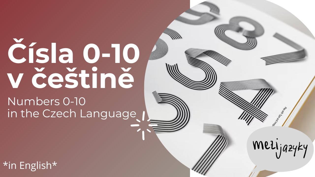 📌 Czech Numbers from 1 to 10 | Learn Czech 🇨🇿🎓