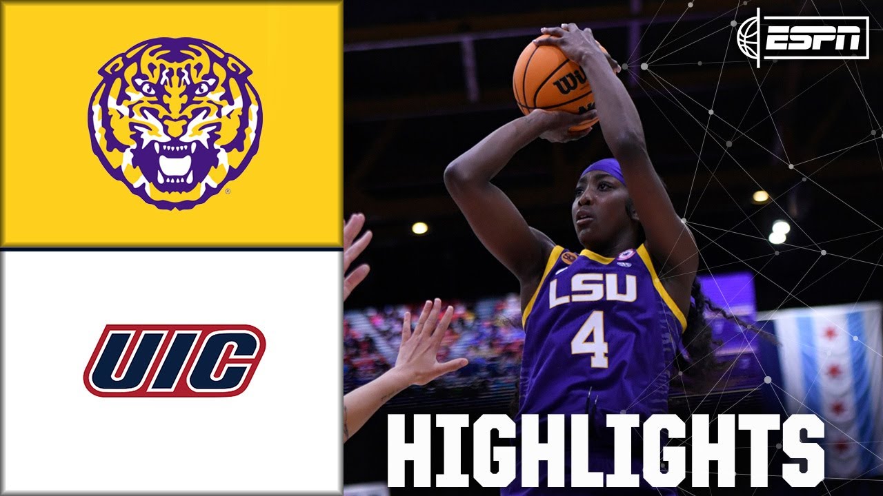 Flau'jae Johnson DROPS Jordan numbers 🔥 LSU Tigers vs. UIC Flames | Full Game Highlights | ESPN CBB