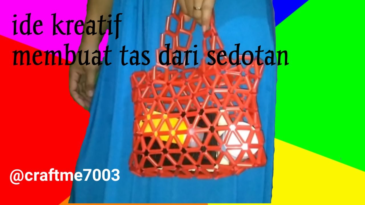 Ide kreatif tas Murmer dari sedotan#ide kreatif#kerajinantangan@craftme7003