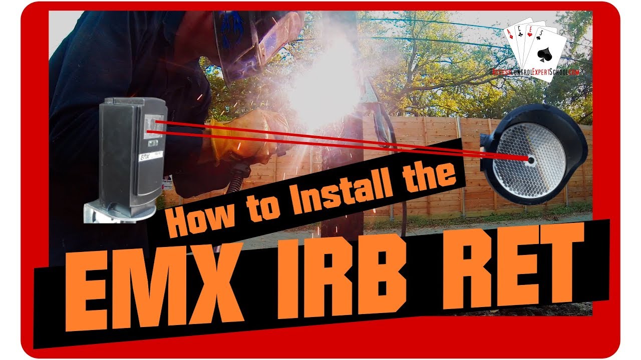 How to install an EMX IRB RET photo eye on a driveway gate opener