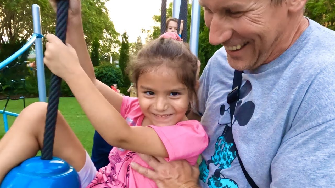 Disney's EPCOT has TWO PLAYGROUND areas for kids to play and for parents to chill